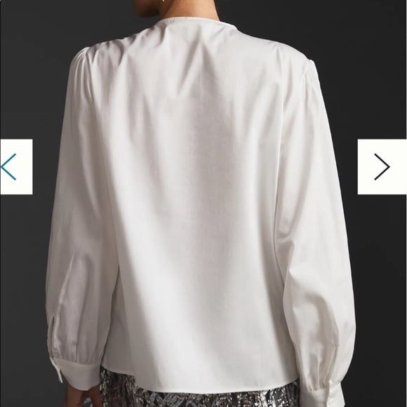 Anthropologie Maeve Cotton Poplin Blouse. Size Small - Picture 3 of 12